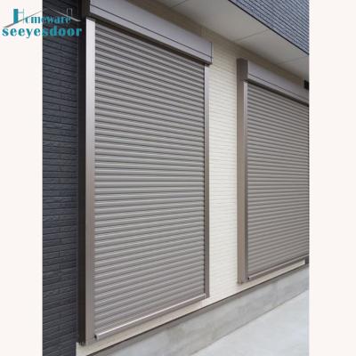 China Modern Seeyesdoor Motorized Remote Control Roller Shutter Aluminum Electric Blind Shade For Window for sale