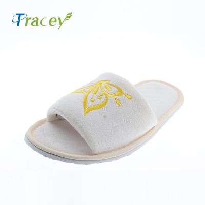 China Logo OEM Disposable Anti-slippery Cheap Custom Slippers Cotton Shoe for sale