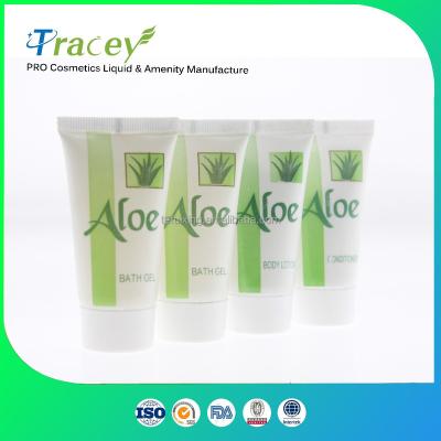 China 25ml Tube Pack Antibacterial White Aloe Vera Shampoo Shower Gel/Bath Gel/Body Wash For Hotel Travel Hospital Amenities for sale