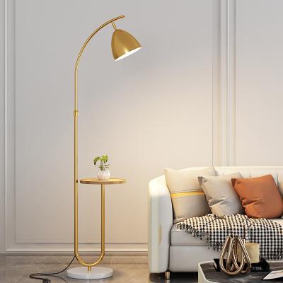 China Minimalist Light Luxury Bedroom Office USB Floor Lamp Modern Statistical Wind Storage Wind Storage Net Red Red Floor Lamp en venta