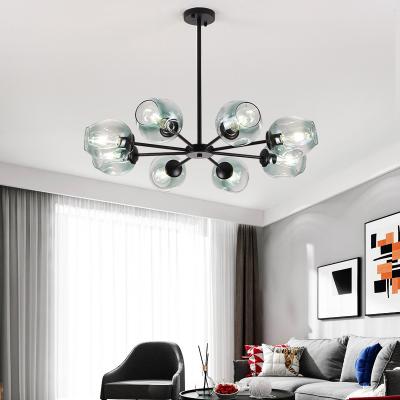 China Molecule Glass Magic Bean Modern Chandelier Creative Simple Modern Home Bedroom Chandelier Living Room Study Dining Room Lighting à venda