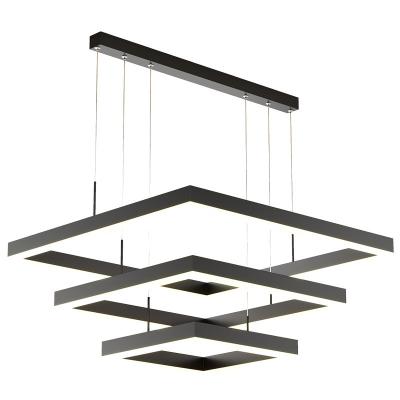 中国 Living Room Chandelier Modern Nordic Minimalist Personality LED Mid Century Chandelier Geometric Line Line 販売のため