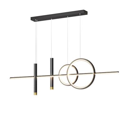 Κίνα Living Room Dining Room 1.2m Chandelier Modern Nordic Minimalist Personality LED Mid Century Chandelier Geometric Line Line προς πώληση