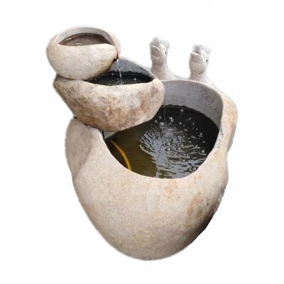 China Modern Home Furnishings Water Cycle Resin Opens Indoor Decor Rock Waterfall Water Fountains for sale