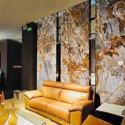 Κίνα Modern Luxury Modern Bookmatched Italy Polished Slab Calacatta Gold Marble Tiles Domestic Acceptable Price προς πώληση