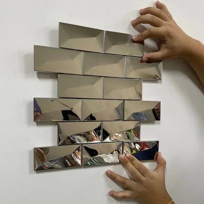 China Parquet Flower Shaped Metal Stainless Steel Mosaic Wall Slab for sale