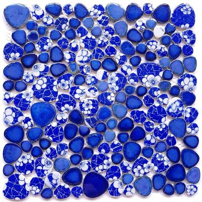 China 30*30cm Ceramic Modern Blue Mosaic Tiles for sale