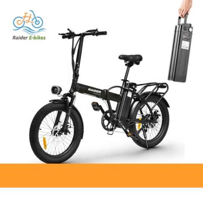 China Aluminum Alloy RaiderExpand-42F Folding Step Through Electric Bicycle 20 Inch Tire 500w Ebike 48v Electric Fat Bike Electric Folding Bike for sale