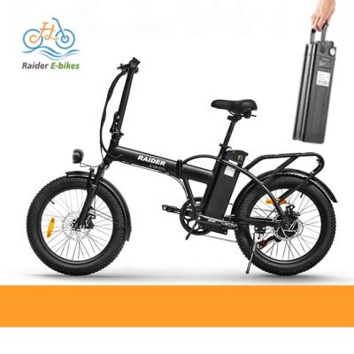 China Alloy RaiderExpand-42F 48V13A Electric Bicycle 20^4.0inch 500W Aluminum City Folding Mountain Bikes Fat Tire Electric Bike for sale