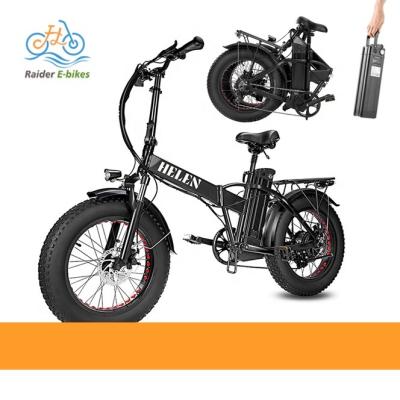 China Cheap Price 20 Inch 500w 750w 36v48v Aluminum Alloy RaiderExpand-44F Fat Bike Electric Bike Folding Electric Bike For Adults for sale