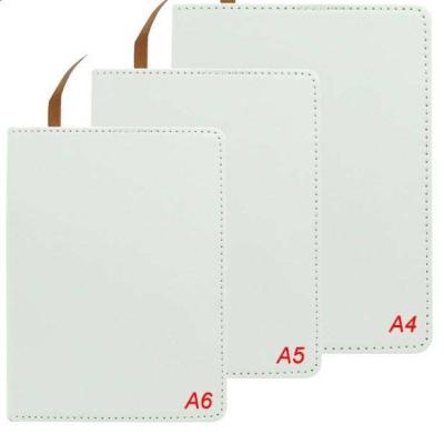 China 2023 Europe/America/Oceania New Arrival Logo Stationery Cover A4 A5 A6 PU Leather Notebook Custom Blank Sublimation Notebook for sale