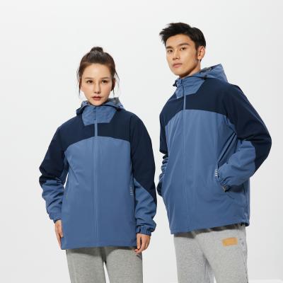 China QUICK DRY Couples Stitching Warm Fleece Flip Color Fashion Inner Two-Piece Set Windproof Waterproof Unisex Grain To Overcome for sale