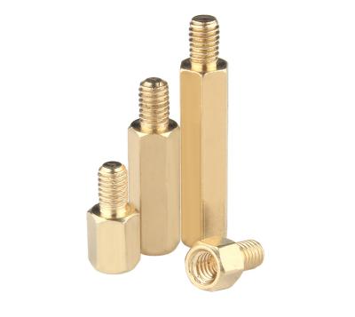 China M2.5 M3 M4 Hole Hex Standoff Aluminum Brass Male Female Standoff for sale