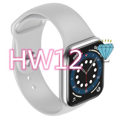 China MP3 Playback HW12 Smart Watch 6 Red Blue Colors Full Screen Waterproof BT Smartwatch HW12 For Android IOS for sale