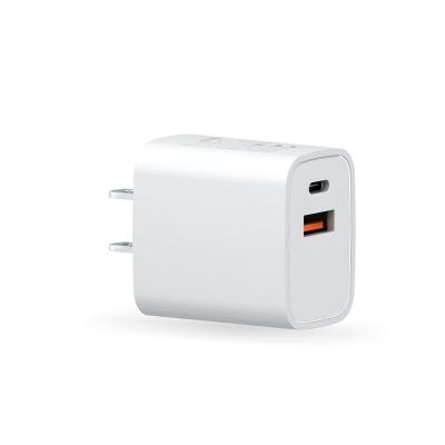 China Fast Type C USB-C PD Wall Charger 18W Mobile Phone 18W PD Charger Type C USB-C PD Set With Cable for sale