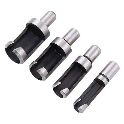 China 4pc Wood Drilling Bit Set Carpentry Carbon Steel Leg Cylinder Socket Drill for sale