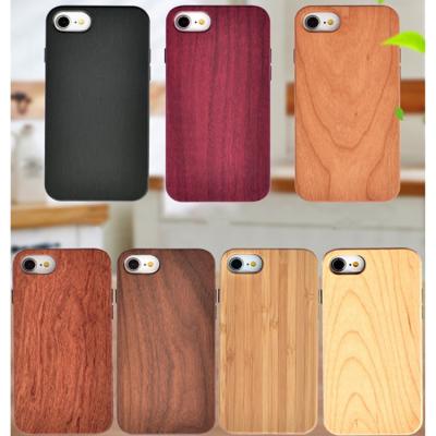 China Shockproof Wooden Blank Phone Case Bamboo Wood For iPhone 6 7 8 Cellphone Case Cover For Samsung S21 Phone Case for sale