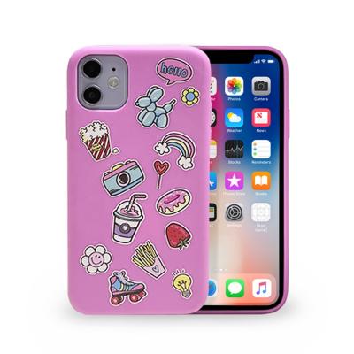 China Shockproof Cartoon TPU Water Transfer Printing Pink Series Cell Phone Case For iPhone 12 Pro Max Phone Case for sale