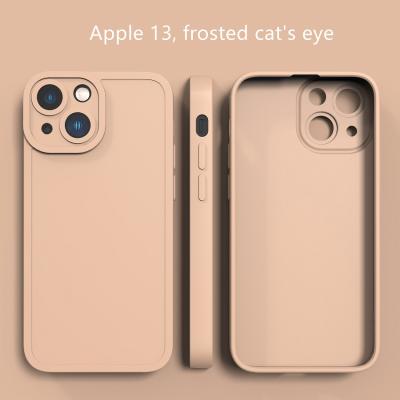 China Shockproof For Iphone 13 Silicone Case Solid Color 1.5mm Camera Lens Protector Phone Case Box for sale