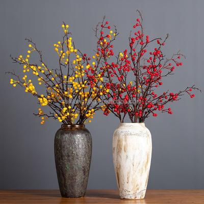 China Wholesale Artificial Faux Berry Pick High Simulation Flower Stem Arrangement for sale