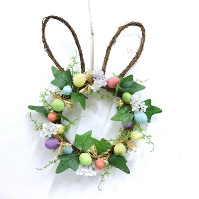 China For Easter Decoration Factory New Design Customized Artificial Rabbit Shaped Easter Egg Garland for sale