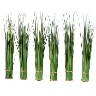 China Custom Made Spring Green Grass PVC Onion Green Artificial Grass Indoor Or Outdoor Decoration 110cm 45cm 43cm 60cm for sale