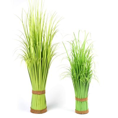 China New Next 43cm 58cm 76cm Indoor Or Outdoor Artificial Spring Ornament A Bunch Of Potted Faux Green Onion Grass for sale