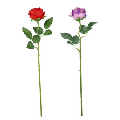 China New Design Fake Flower Home Decoration Artificial Rose Flower For Shop Office Wedding Home Decor for sale