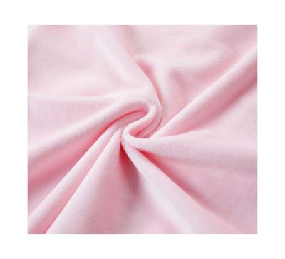 China Factory Fashion Custom Made Pink Cotton Fabric 100% Polyester Crystal Wool Super Soft Comfort Anti-Static New for sale