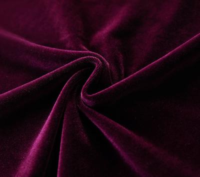 China Custom New Fashion Velvet Curtain Velvet Fabric High Quality Polyester Anti Static One Side Anti Sun Pilling Dyed Velvet Fabric For Garment for sale