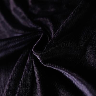 China New Product Anti-static High Quality Velvet Fabric Textile Pure Black Silk Velvet Fabric For Garment for sale