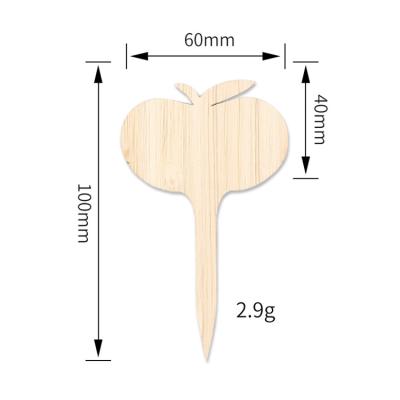 China Gardening Label Bamboo Labels Customized Creativity Love Ground Card Flower Seedling Label Gardening Special Shaped Carving Shop Wooden Labels for sale