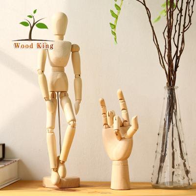 China Africa Wood People Outfits Wholesale Art Minds Wood Crafts Hand Model Of Clothing Store Decoration Home Furnishings for sale