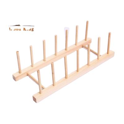 China Viable New Products on China Market Pine Wood Rack Multifunctional Dish Rack Kitchen Shelf for sale