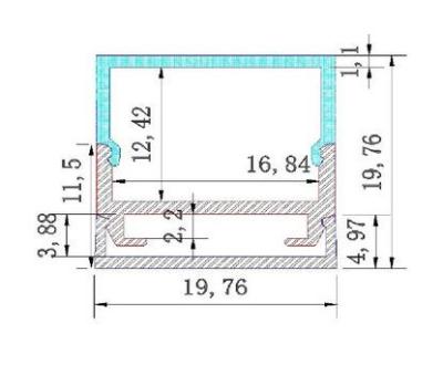 China Perfiles de aluminio de la protuberancia de la forma LED de U, difusor lechoso para las tiras llevadas, perfiles de aluminio del LED para las tiendas en venta