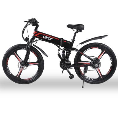 China LAFLY X3 Aluminum Alloy Folding Electric Bike 26 Inch Mountain Bike 21 Speed ​​48V Rated 1000W Motor Electric Bike for sale