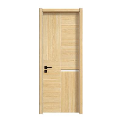 China Cheap solid wood door craft interior design factory oak bedroom interior wood door solid simple design ambient for sale