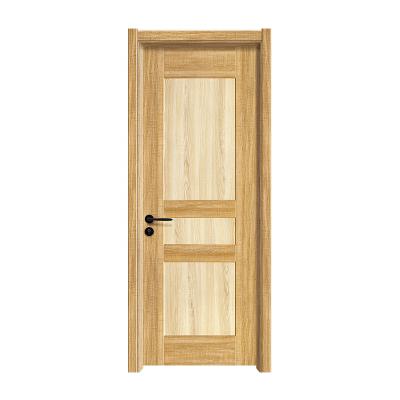 China Custom high quality wooden fashion factory oak environmental protection solid wood door solid door and interior room moisture-proof for sale