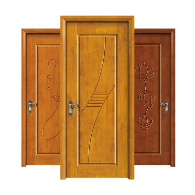 China Factory direct sales Chinese style paint door oak solid wood classic indoor contracted soundproof door for sale