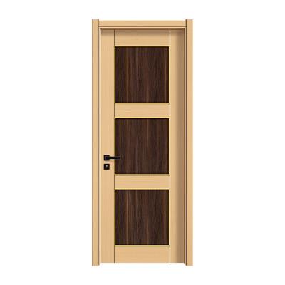 China Custom Light Luxury Solid Oak Door Paint Home Hotel Solid Oak Wood Baking Interior Bedroom Make for sale