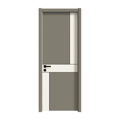 China Manufacturer direct sales plywood interior paint mute light luxury mute free environmental bedroom room door silent door for sale