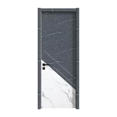 China Latest design solid wood mute interior moisture proof modern door environment friendly and durable for sale