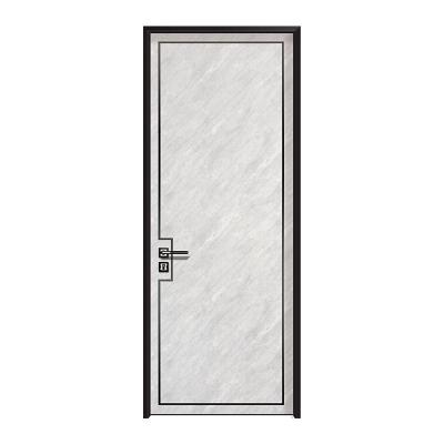 China Modern impact-resistant, wear-resistant and waterproof aluminum wooden door of all aluminum frame interior wooden door for sale