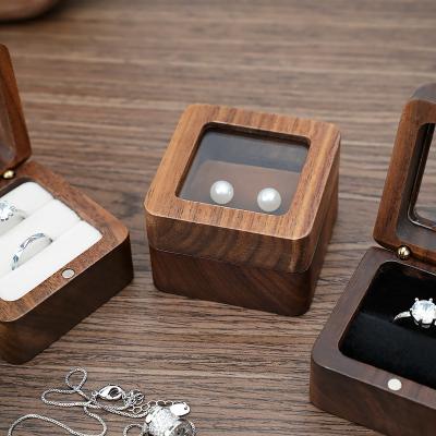 China High End Luxury High Quality Jewelry Packaging Wood Boxes For Ring Earring for sale