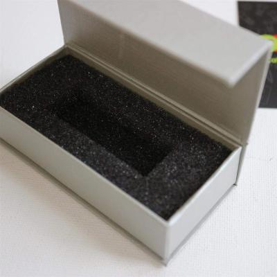 China Handmade Custom Design Magnetic Closure Wedding USB Presentation Gift Packaging Specific Paper Box With Logo And Foam Insert for sale