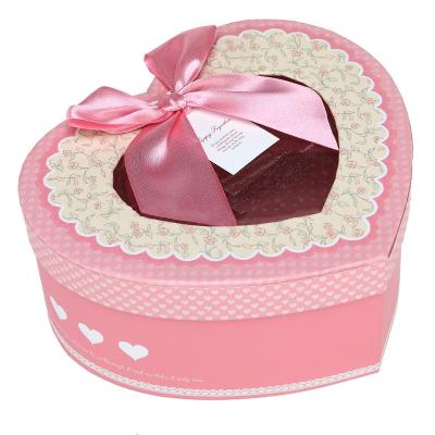 China Wholesale Handmade Custom Luxury Small Paper Eyelash Box Eyelash Wick Gift Packaging Box Heart Shaped for sale