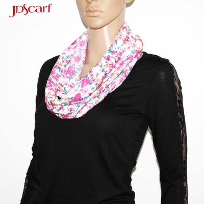 China Leisure Jewelry Flask Spring Light Print Printed Choker Infinity Scarf for sale