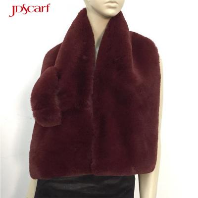 China Long Faux Fur Collar Short Mink Trim Fur Scarf for sale