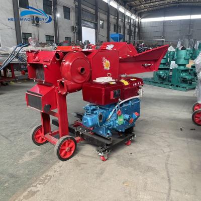 China Poultry Farm Poultry Feed Silage Motorized Chaff Cutter Crusher Silage Machine for sale