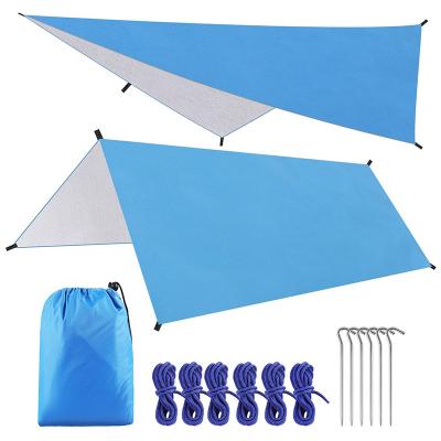 China Camouflage factory wholesale custom camping supplies outdoor waterproof sunshade fabric sunshade tent square rhombus awning for sale